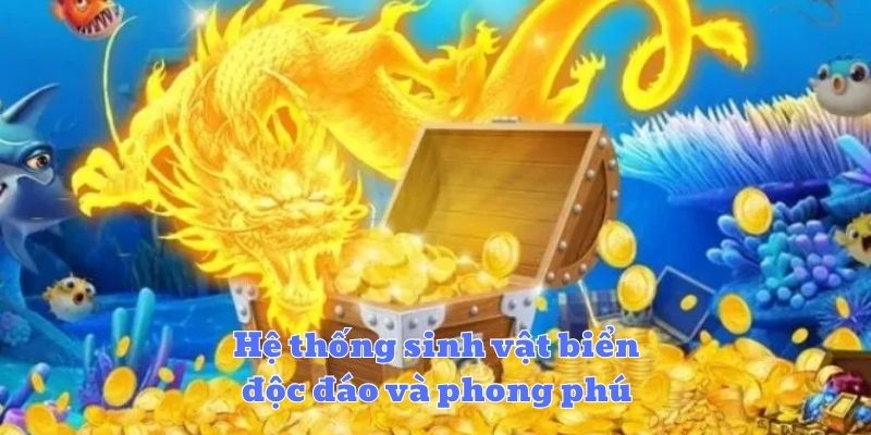 Hệ thống sinh vật biển độc đáo và phong phú